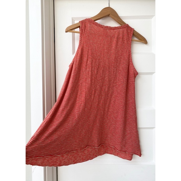 SzSm / DKNY Striped Tank with Ruffles - Picture 3 of 13